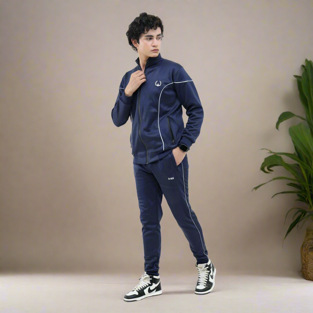 Men's Zipper Track Suit (With Hoodie)